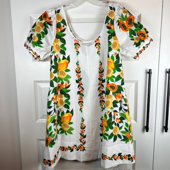 NWT FARM Rio Papaya Salad Scarf Mini Dress - Picture 3 of 8